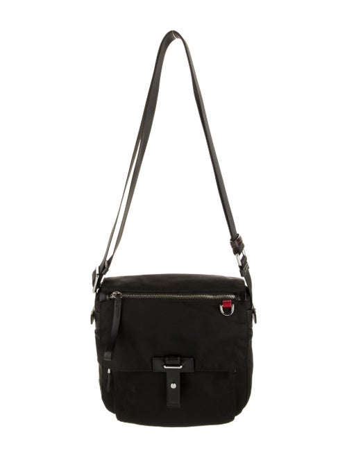 Tumi Leather Trim Crossbody Bag Black