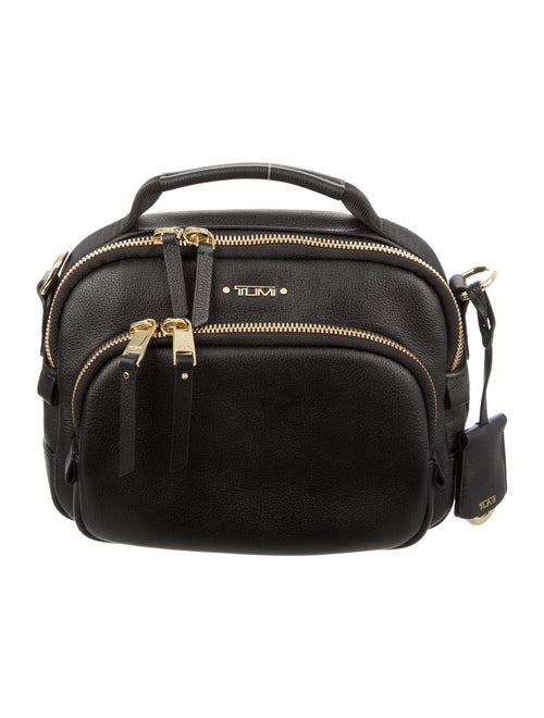 Tumi Leather Crossbody Bag Black