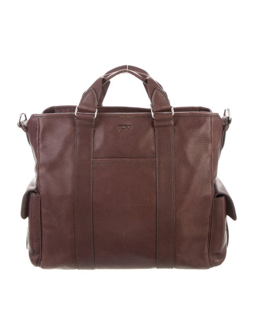 Tumi Leather Travel Tote Brown