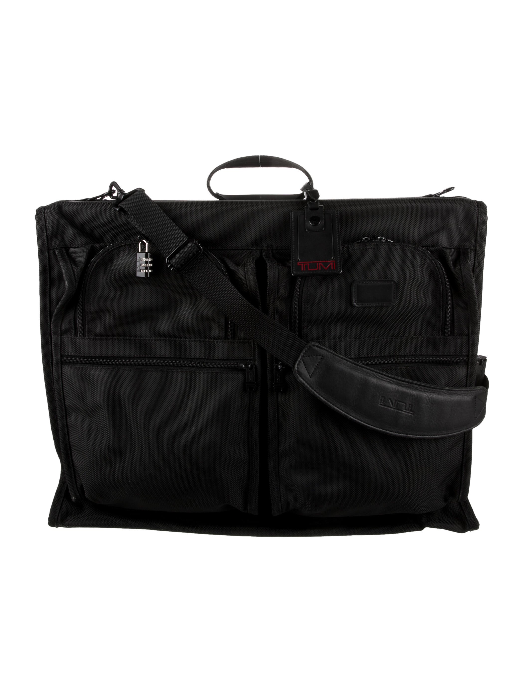 Tumi Leather Trimmed Garment Bag Black Garment Covers, Bags