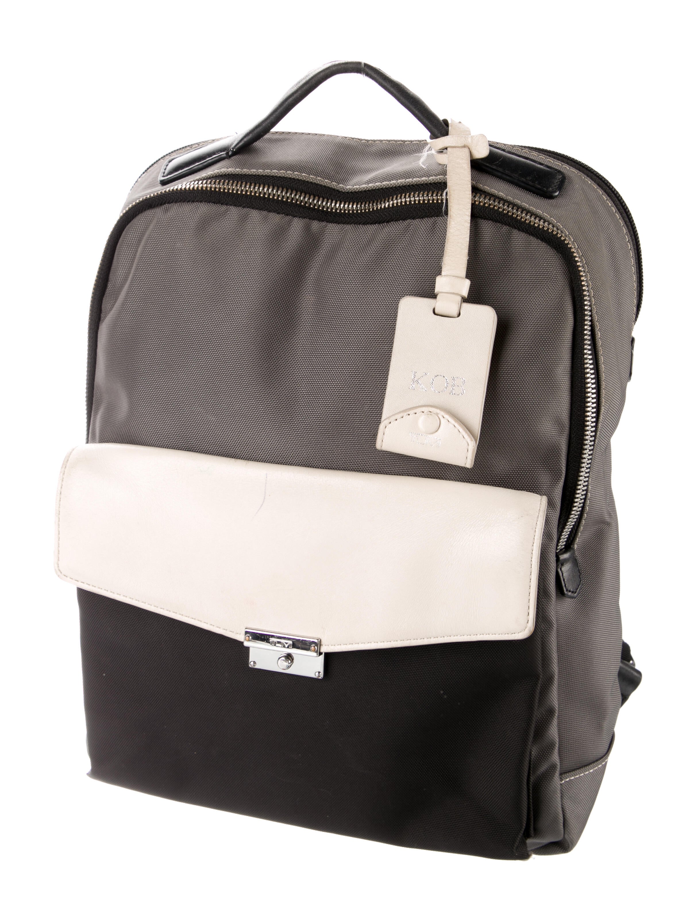 Tumi Animal Print Nylon Backpack Grey Backpacks, Handbags TMI24941