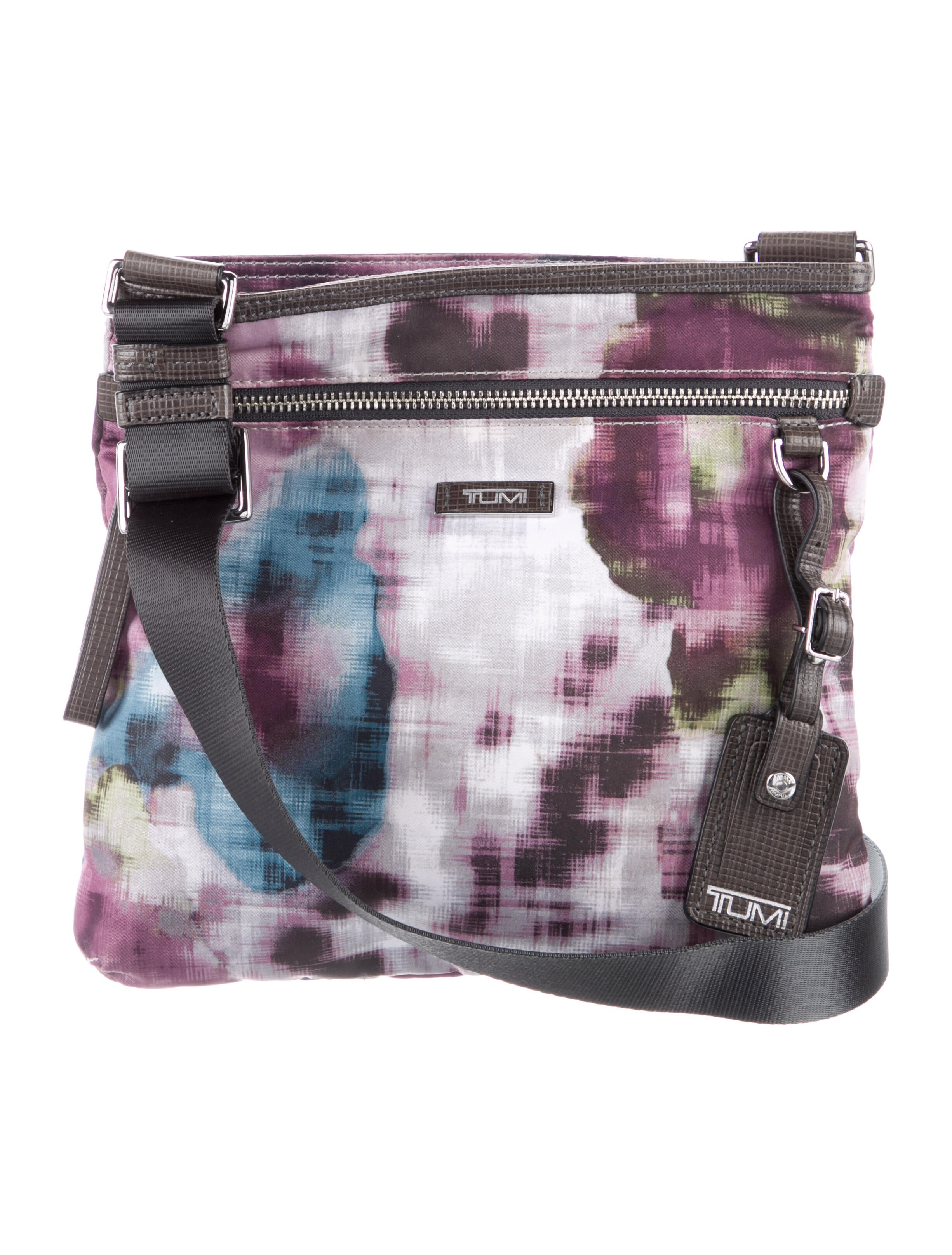 Tumi Capri Nylon Crossbody Bag Purple Crossbody Bags, Handbags