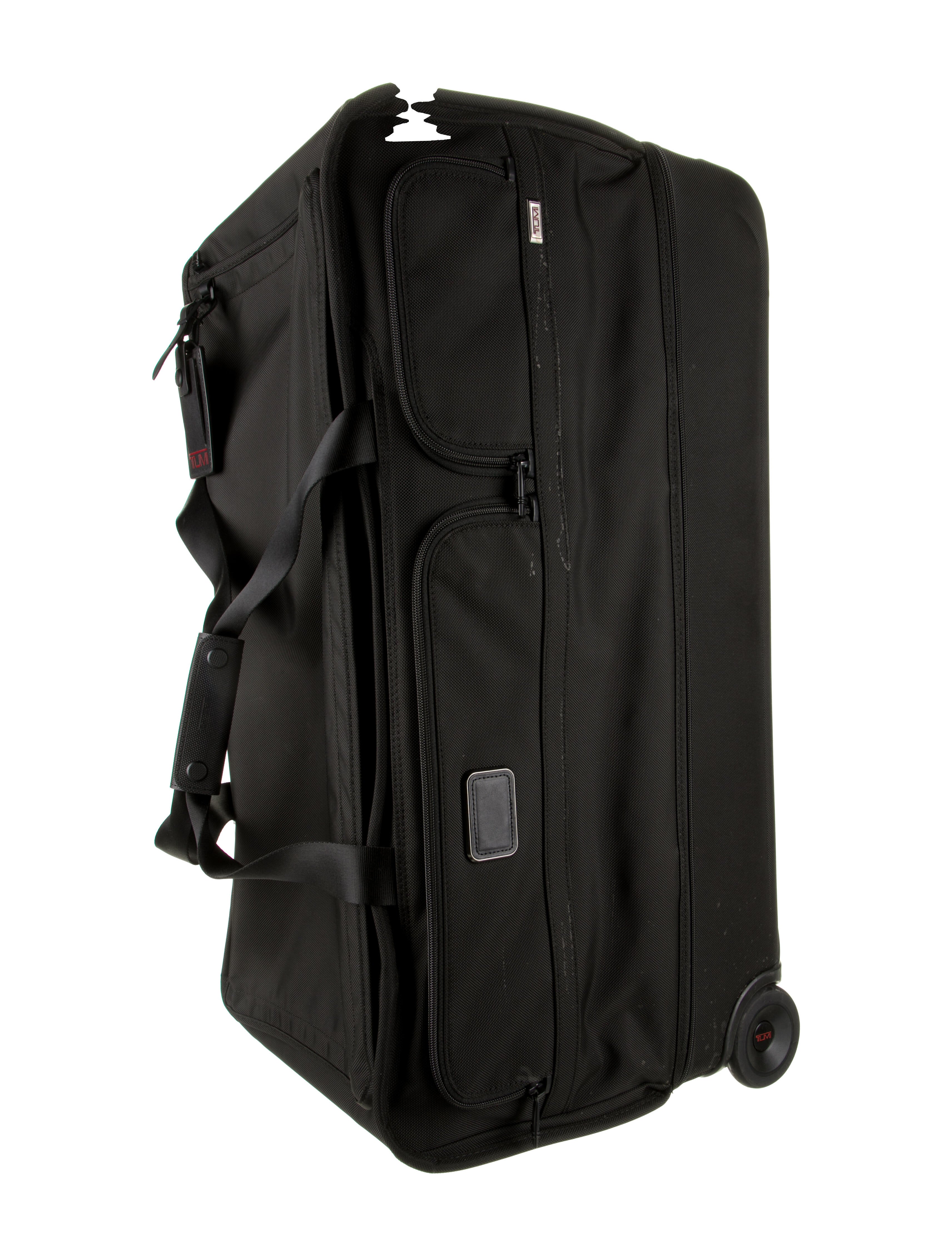 Tumi Large Split 2 Wheeled Duffle Rolling Suitcase Black Suitcases
