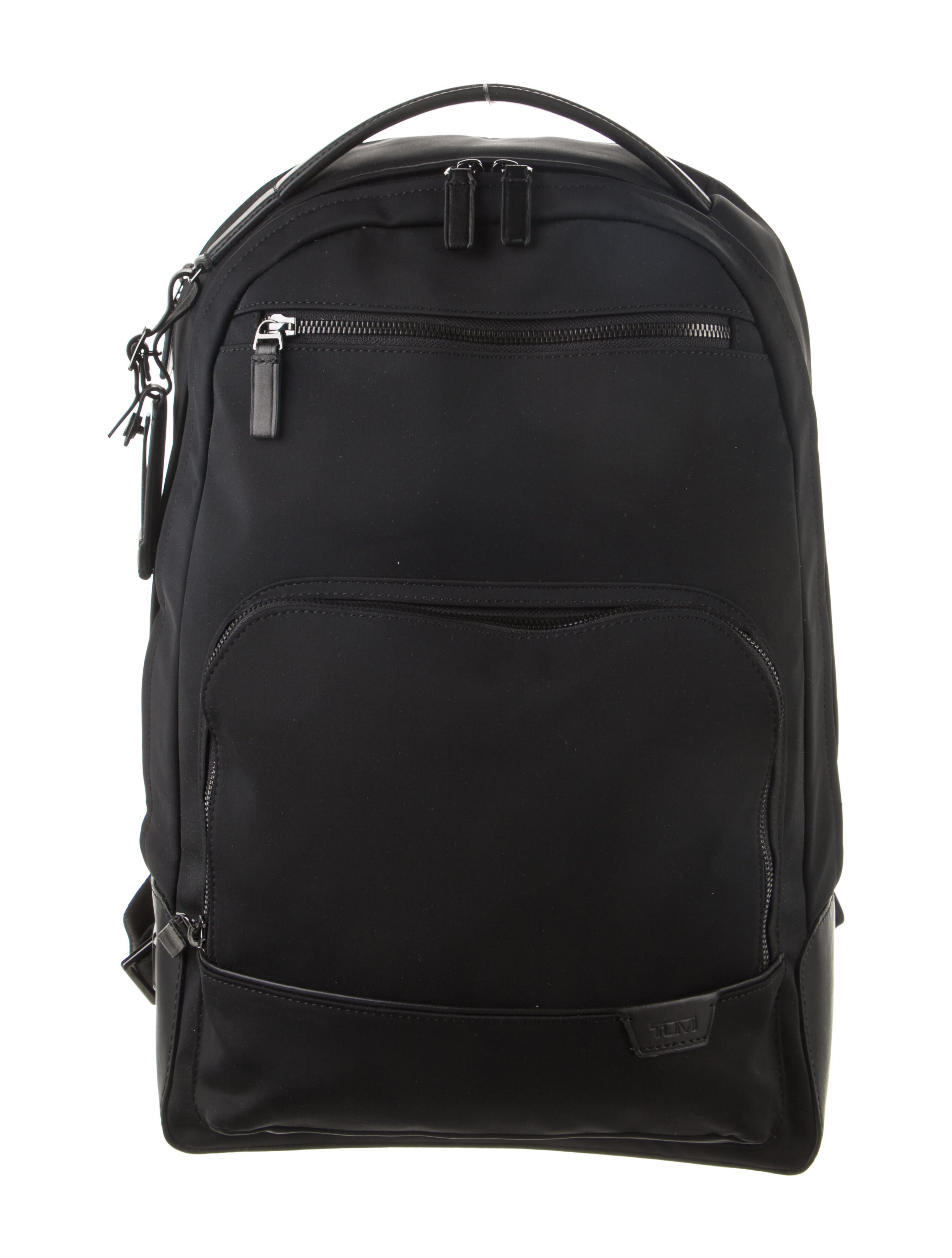 Tumi Nylon LeatherTrimmed Backpack Black Backpacks, Handbags