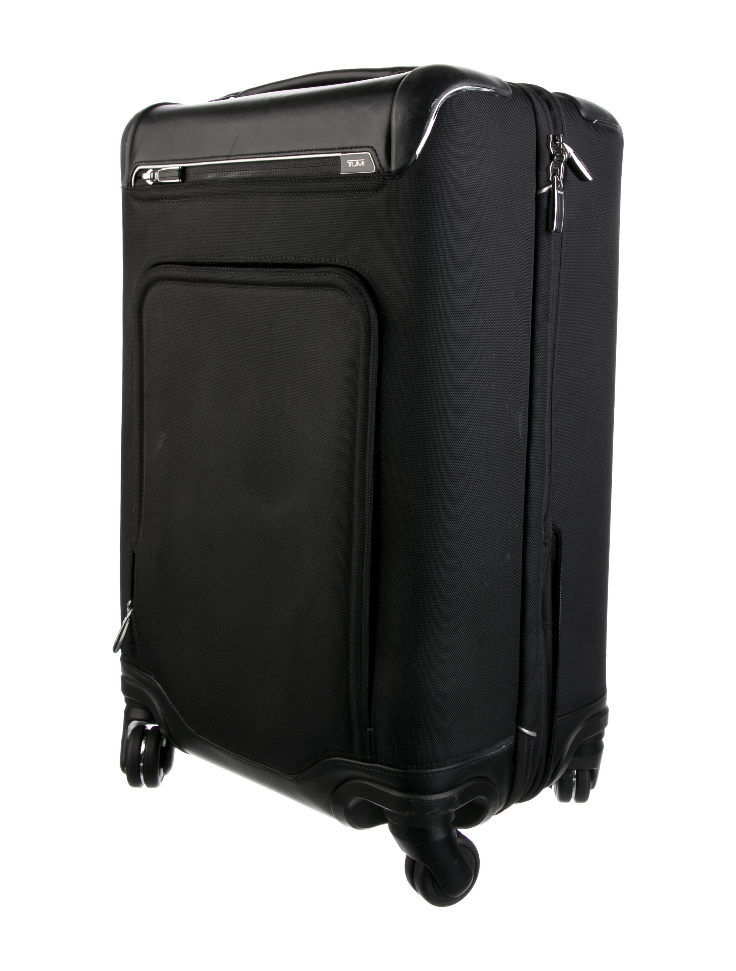 Tumi Nylon Expandable Rolling Suitcase Black Luggage and Travel