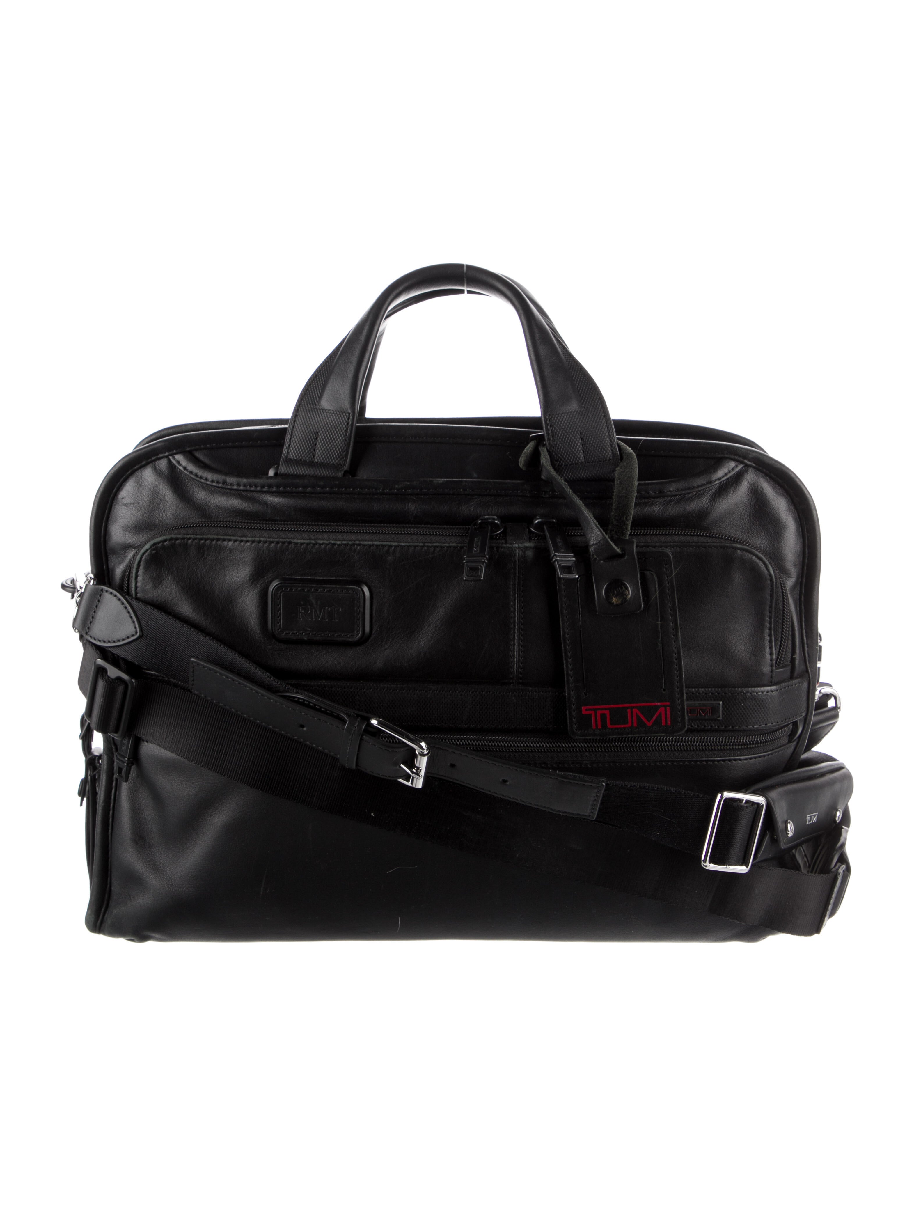 Tumi Leather Messenger Bag