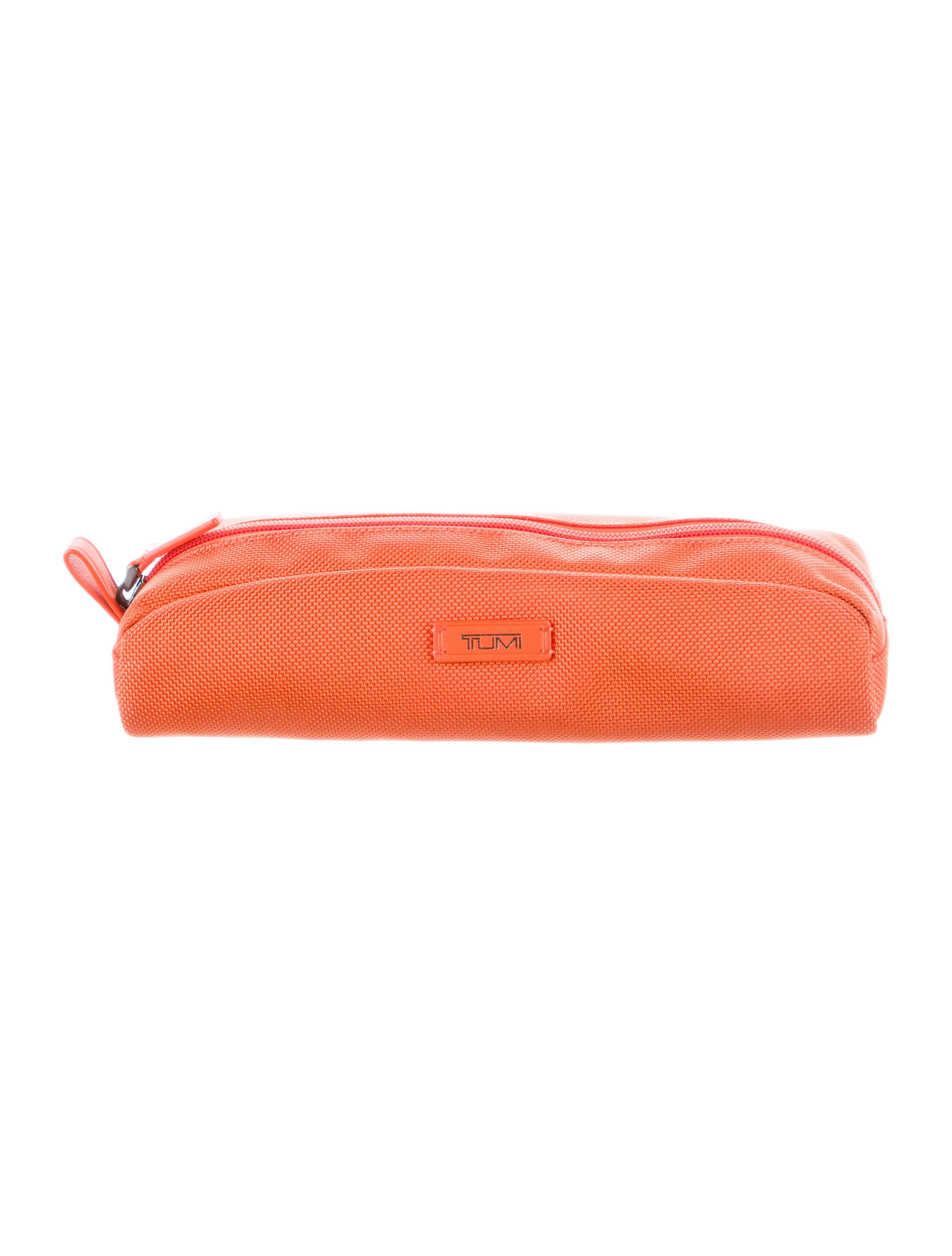 Tumi Canvas Cosmetic Bag Orange Cosmetic Bags, Accessories TMI46522