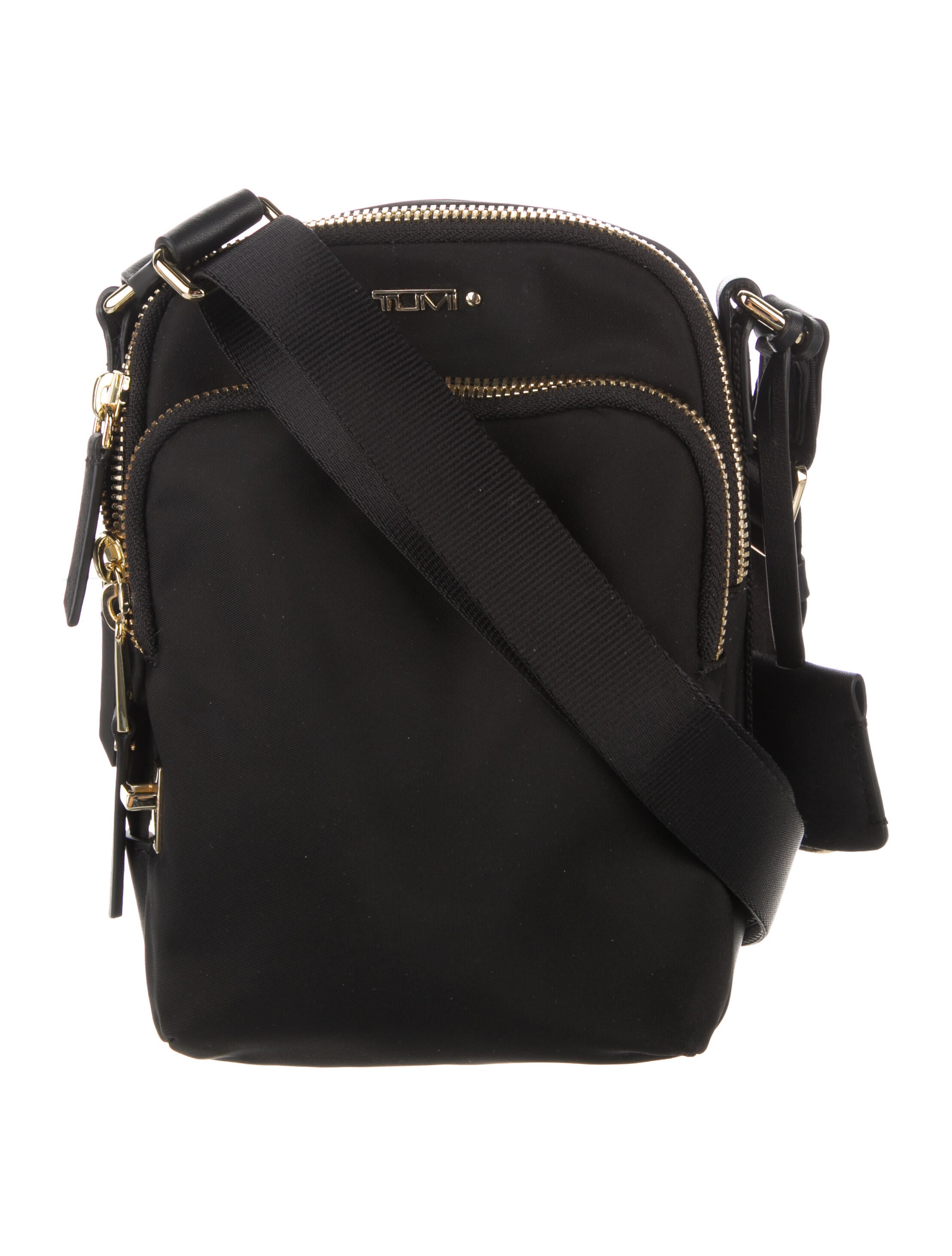 Tumi LeatherTrimmed Ruma Crossbody Bag w/ Tags Black Crossbody Bags