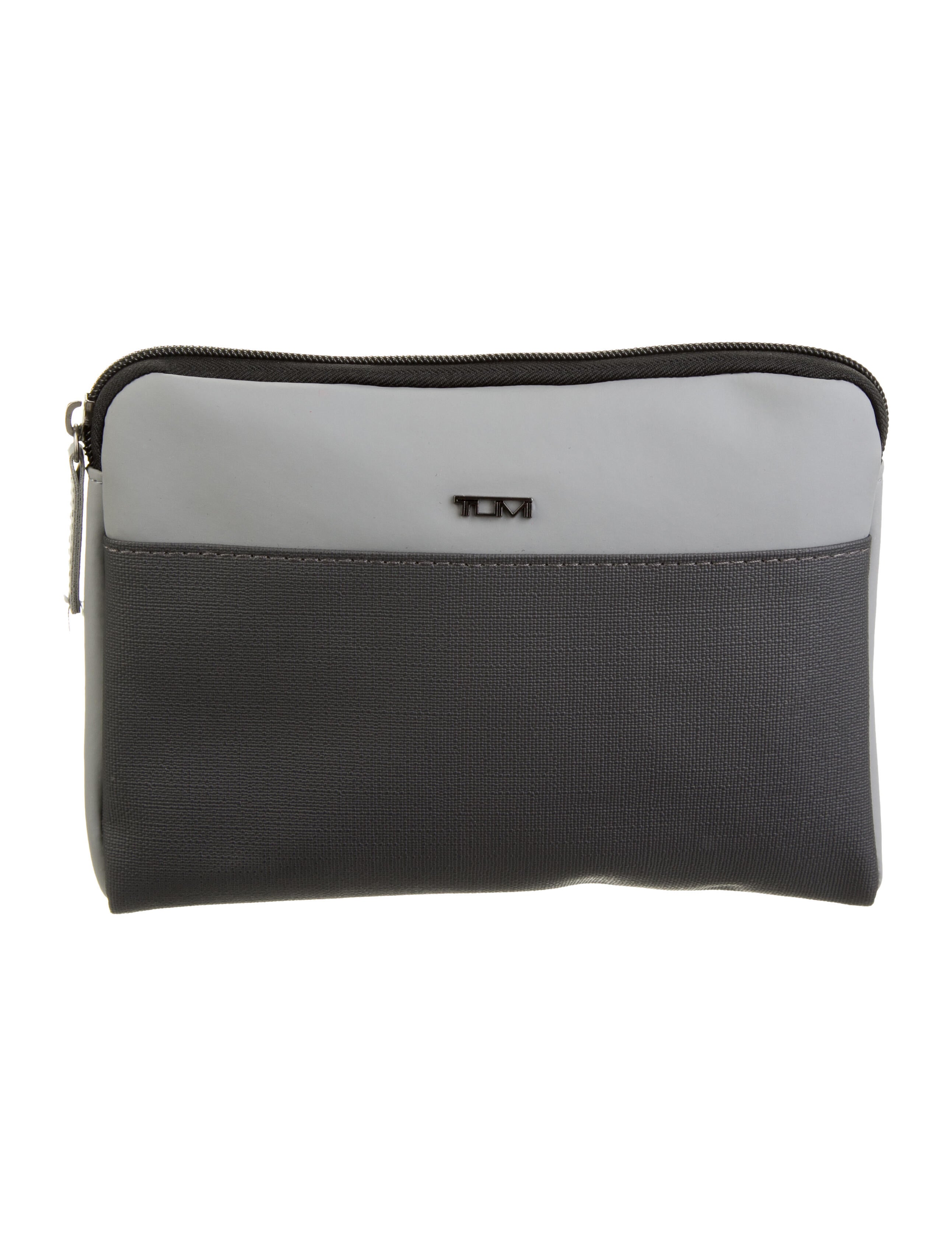 Tumi Leather Travel Case Grey Bag Accessories, Accessories TMI46745