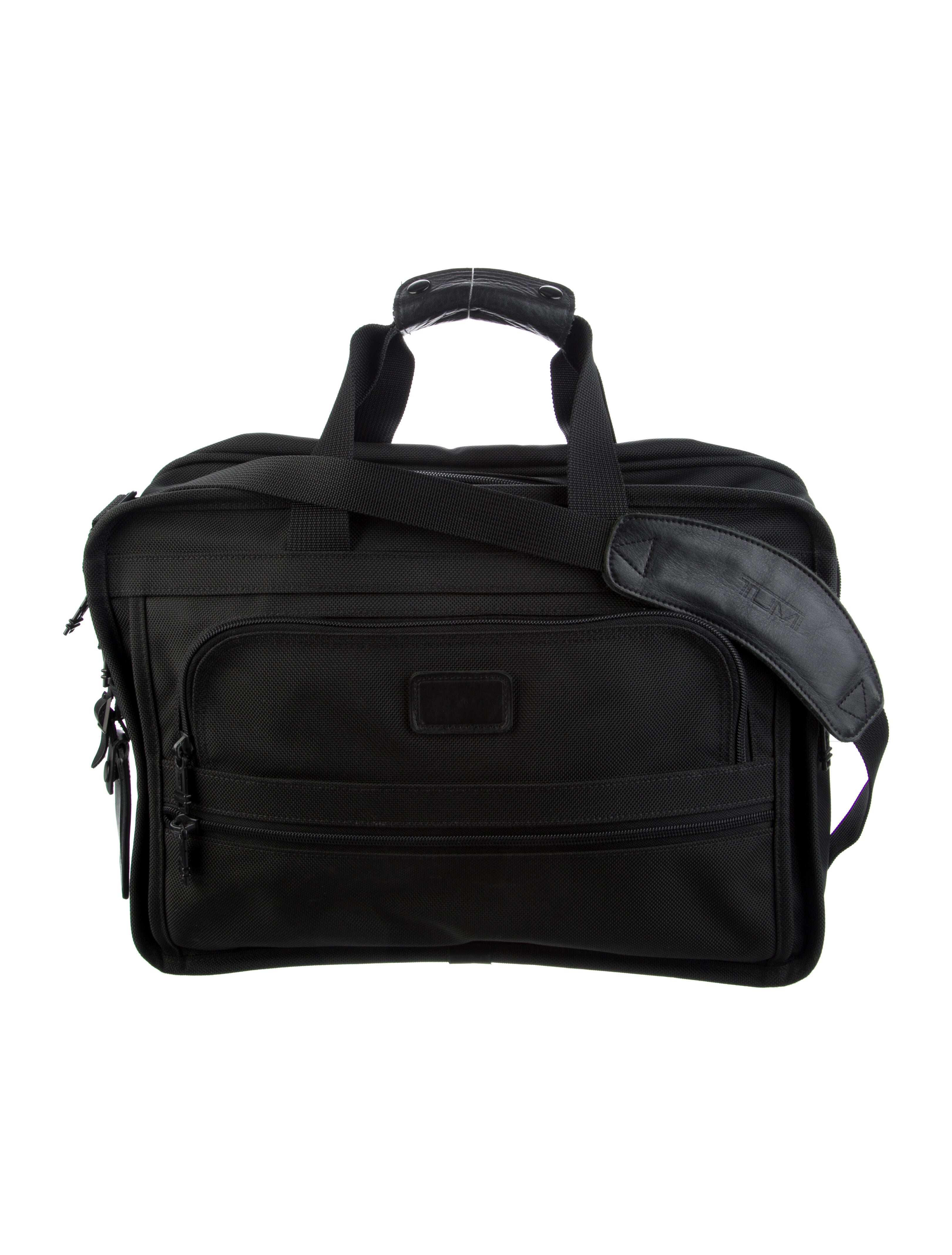 Tumi LeatherTrimmed Nylon Duffel Bag Black Weekenders, Bags