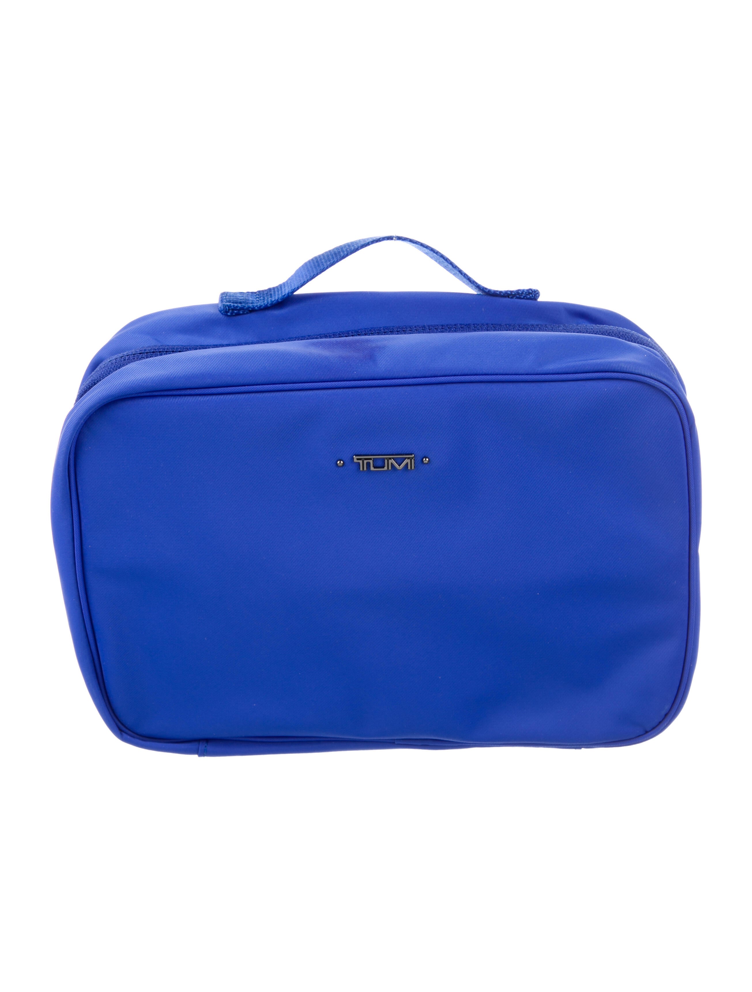 Rebecca Minkoff Leather Cosmetic Bag Grey Cosmetic Bags, Accessories