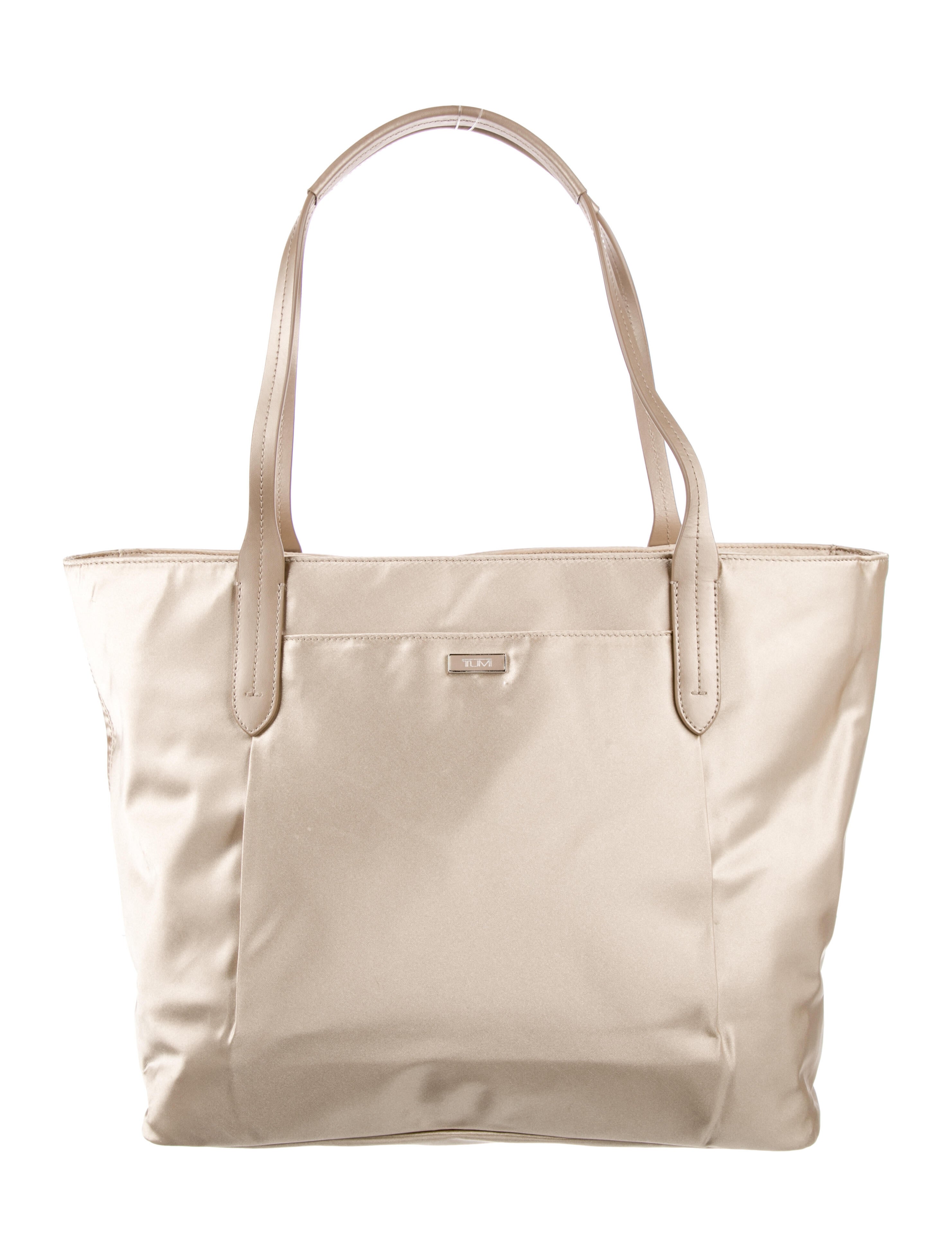 Tumi Nylon LeatherTrimmed Tote Neutrals Totes, Handbags TMI48840