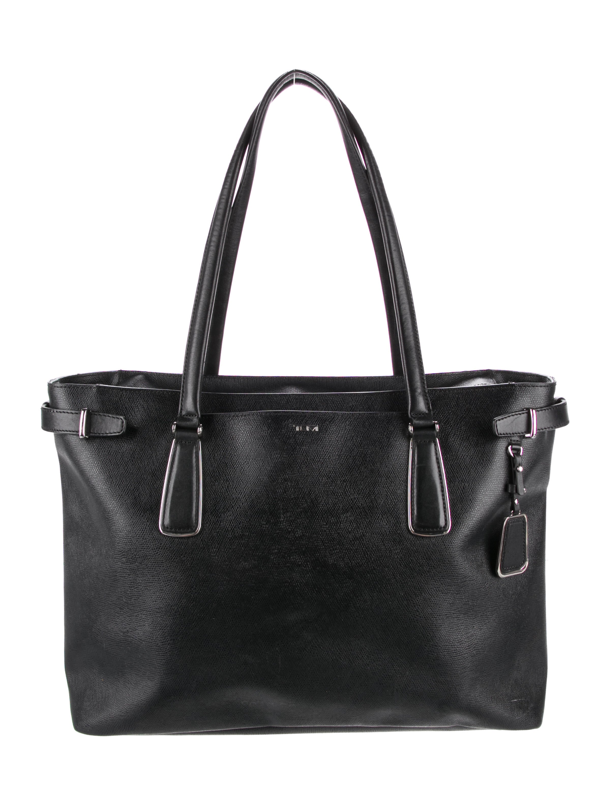 Tumi Leather Tote Bag Black Totes, Handbags TMI48895 The RealReal