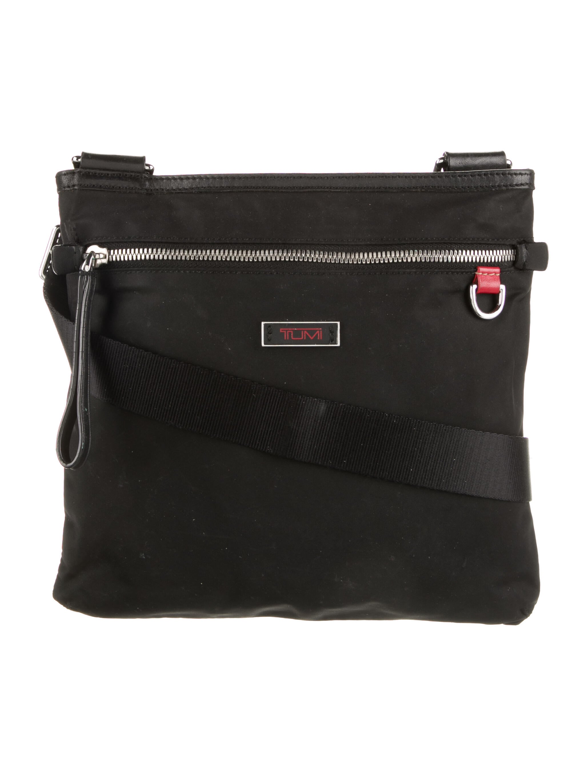 Tumi Leather Trimmed Crossbody Bag Black Crossbody Bags, Handbags