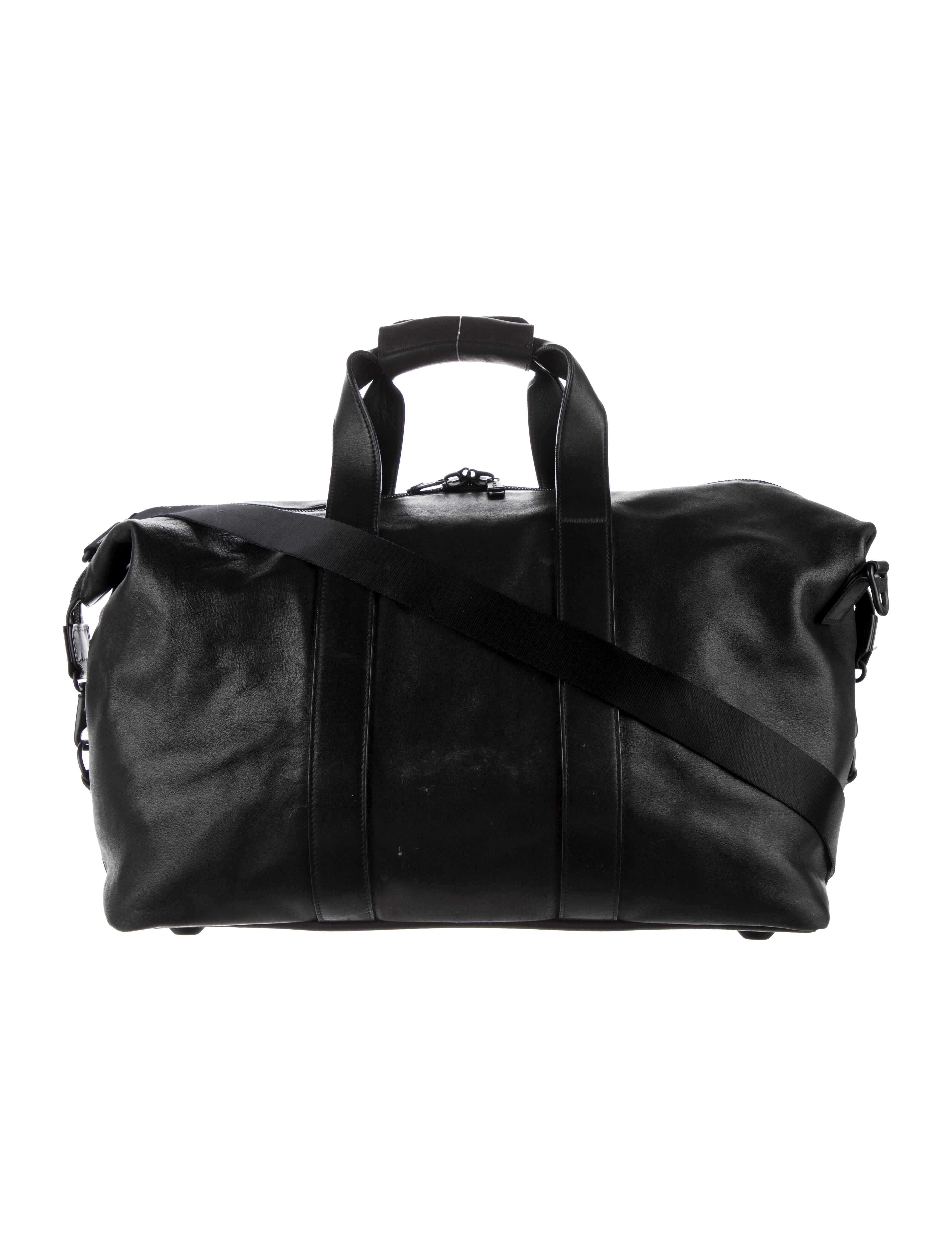 Tumi Leather Carry On Bag Black Luggage and Travel, Handbags