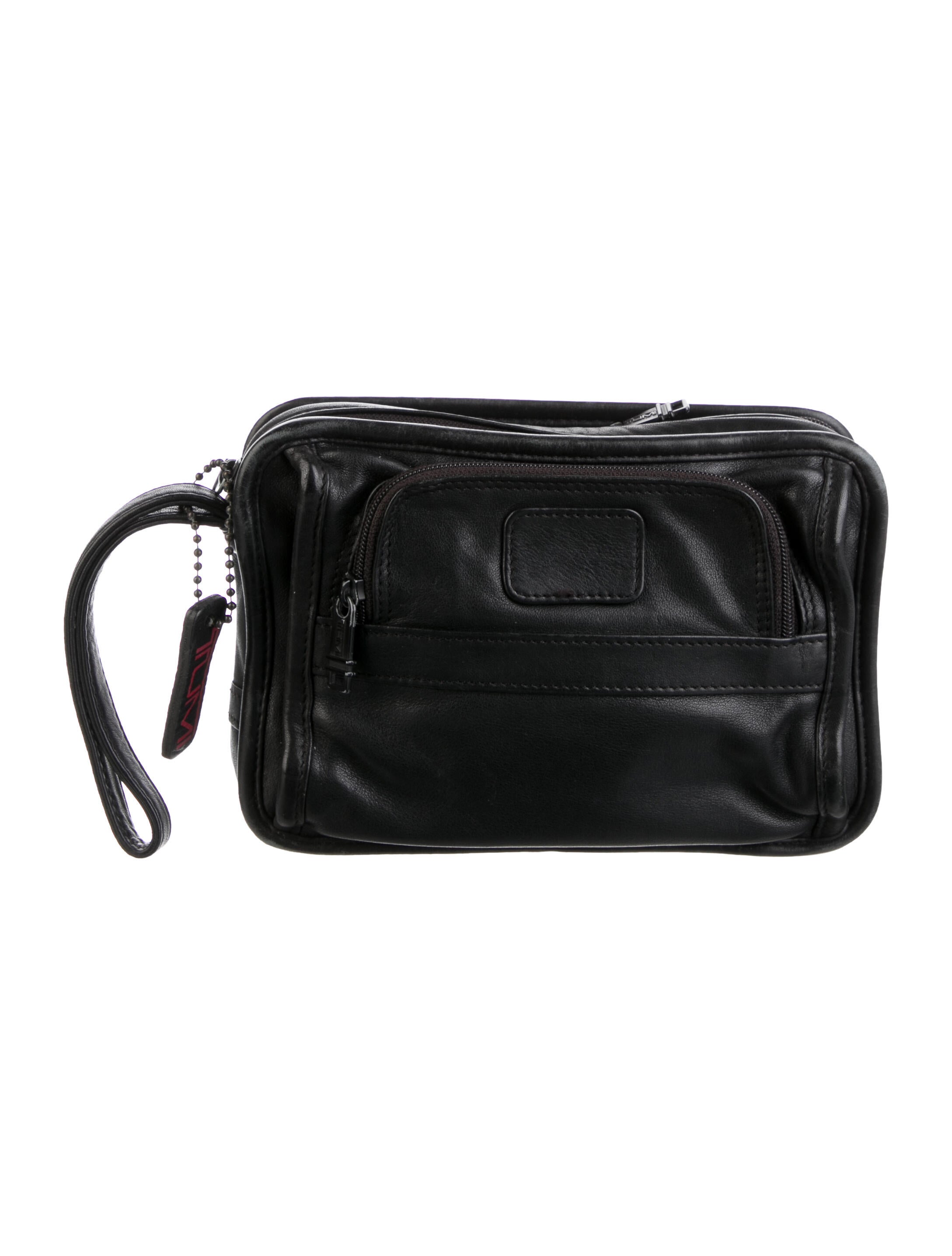 Tumi Leather Travel Case Black Travel, Accessories TMI49104 The
