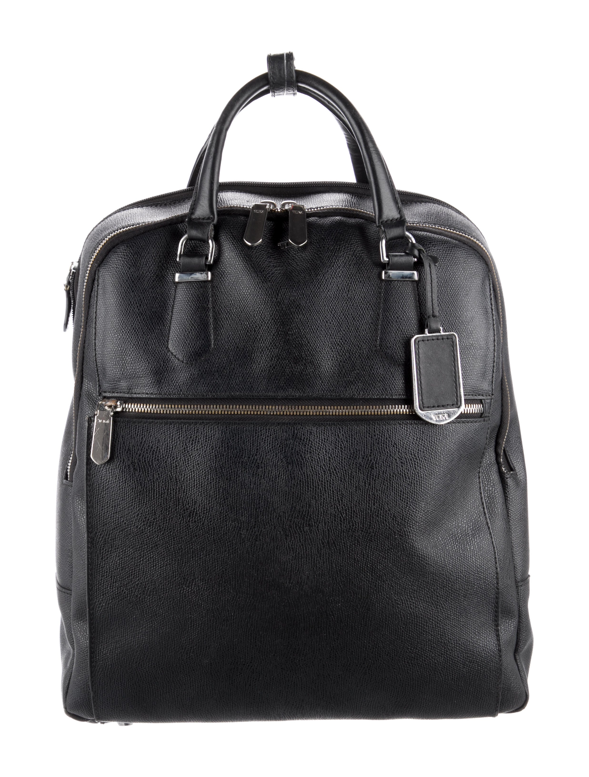 Tumi Leather Backpack Bag Black Backpacks, Handbags TMI49280 The