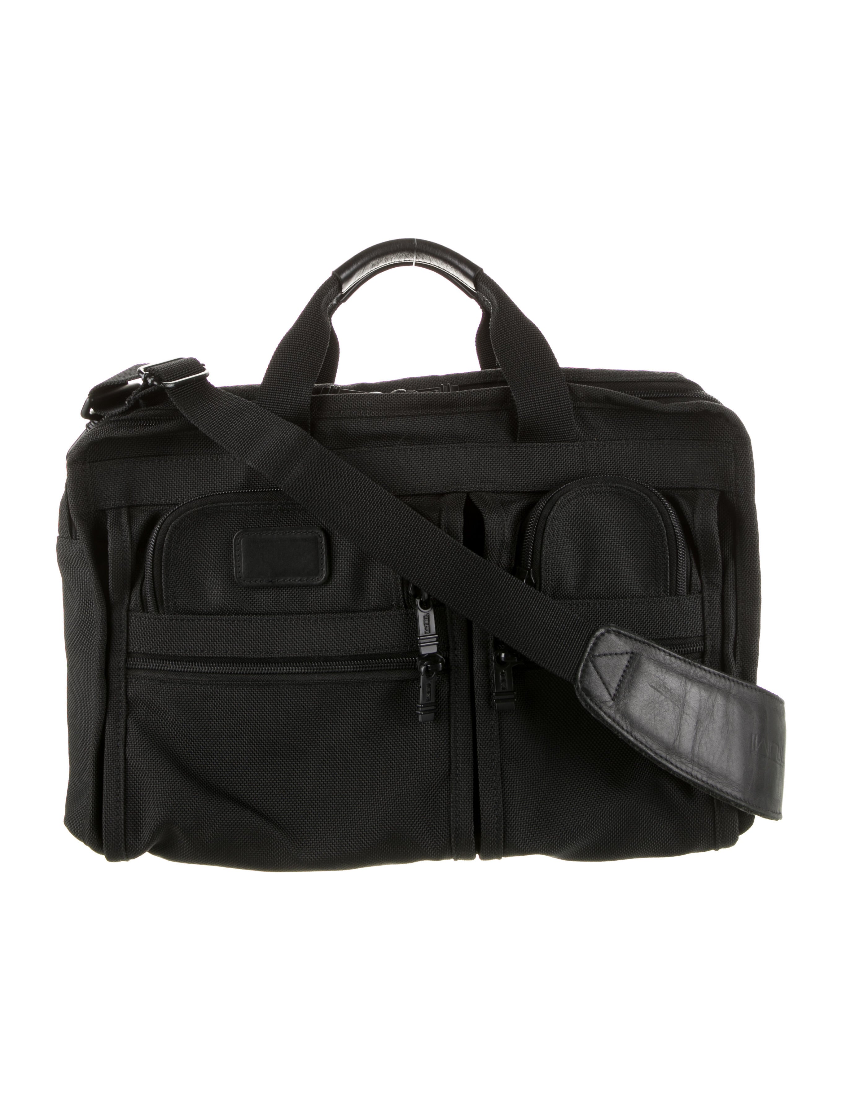 Tumi LeatherTrim Messenger Black Messenger Bags, Bags TMI44598