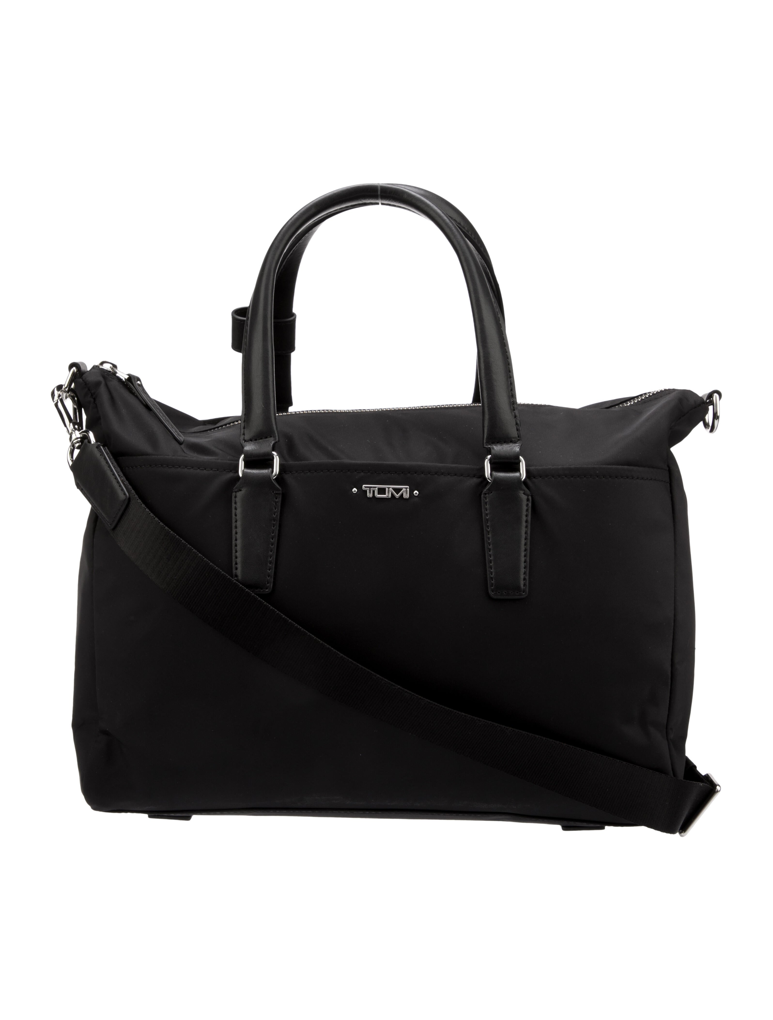 Tumi LeatherTrimmed Nylon Tote Bag Black Totes, Handbags TMI51527