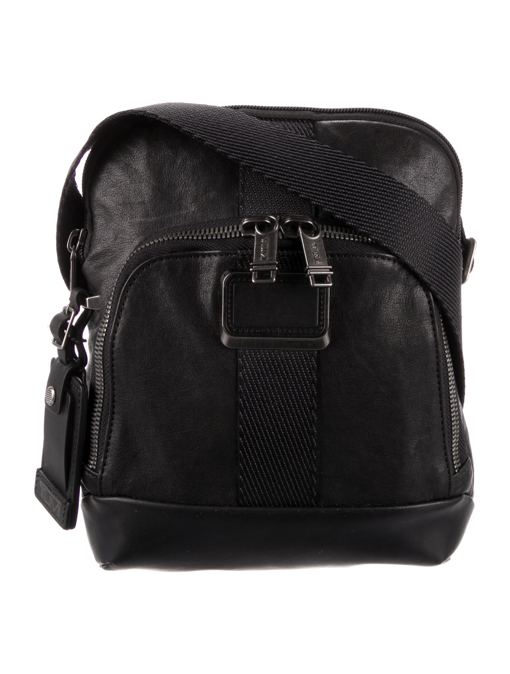 Tumi Leather Messenger Bag Black Messenger Bags, Bags TMI52060