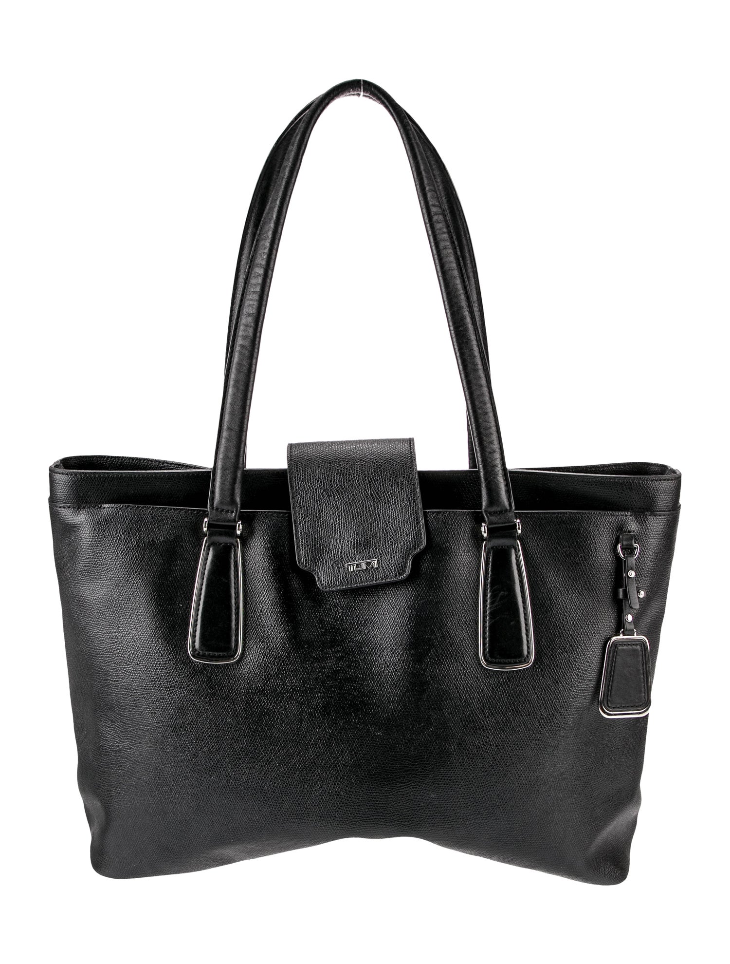 Tumi Saffiano Leather Shoulder Bag Black Shoulder Bags, Handbags