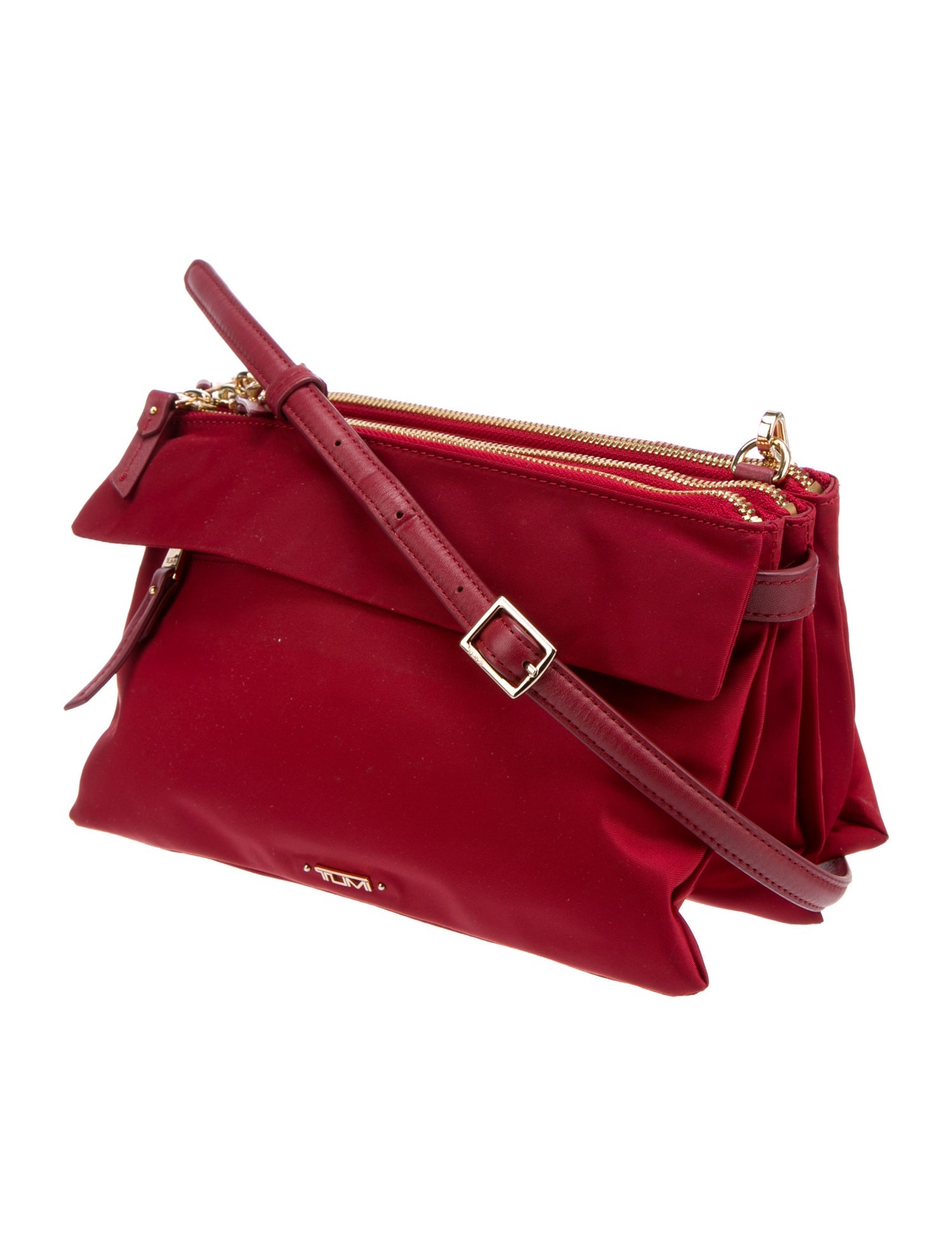Tumi LeatherTrim Nylon Crossbody Bag Red Crossbody Bags, Handbags