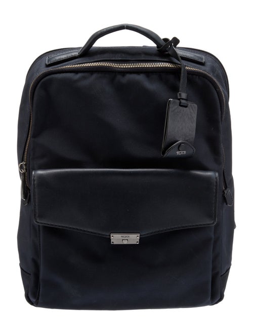 Tumi Leather-Trim Canvas Backpack