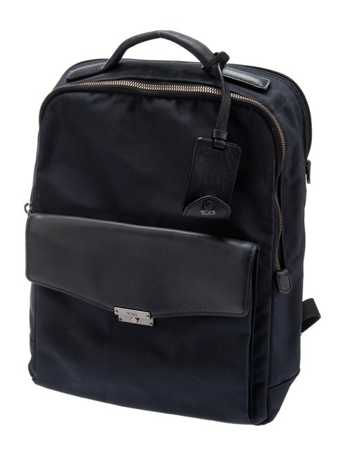 Tumi Leather-Trim Canvas Backpack