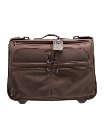 Tumi Patterned Nylon Trunk Suitcase