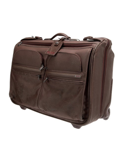 Tumi Patterned Nylon Trunk Suitcase