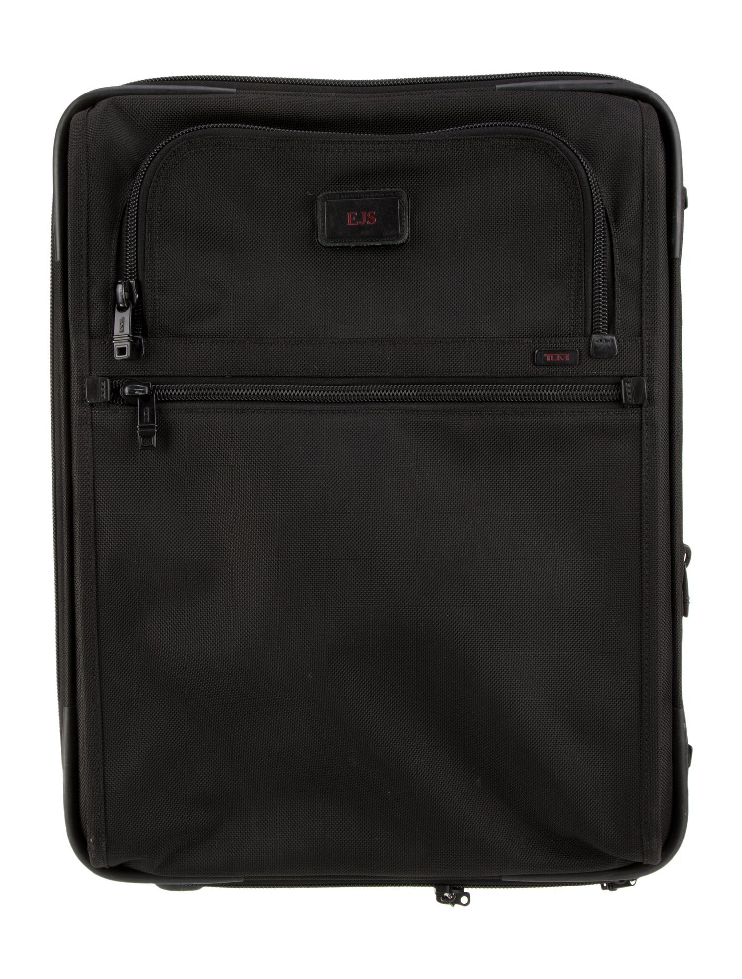 Tumi Leather Trim Canvas Suitcase