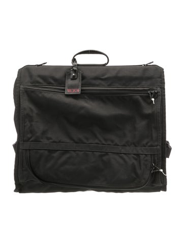 Tumi Carry-Ons Leather-Trim Nylon Canvas Bag