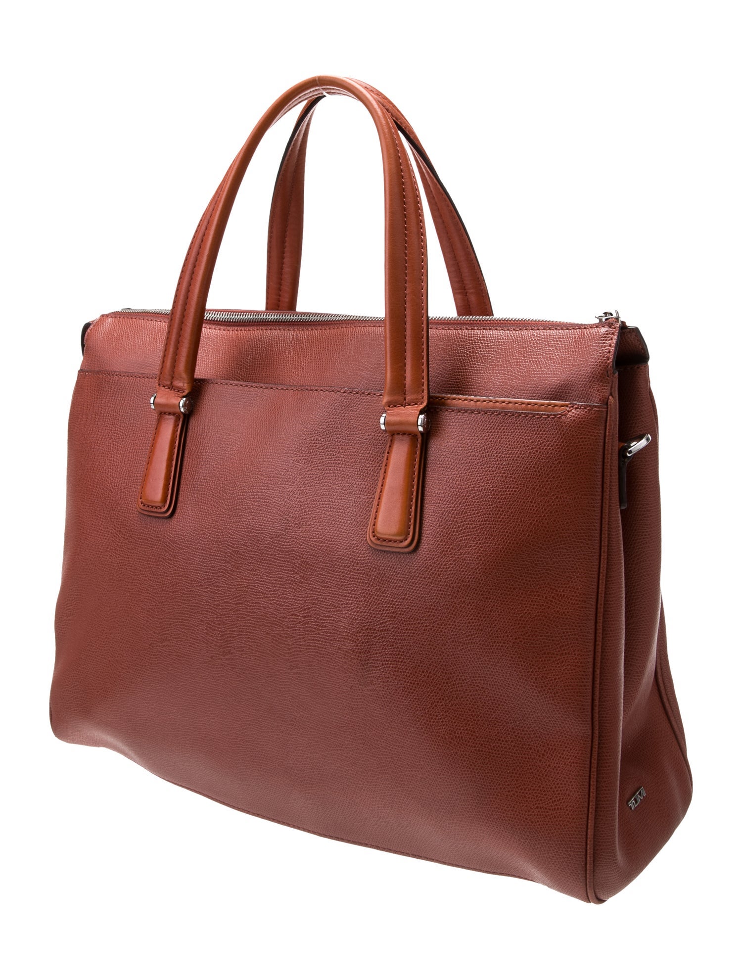 Tumi Leather Top Handle Bag