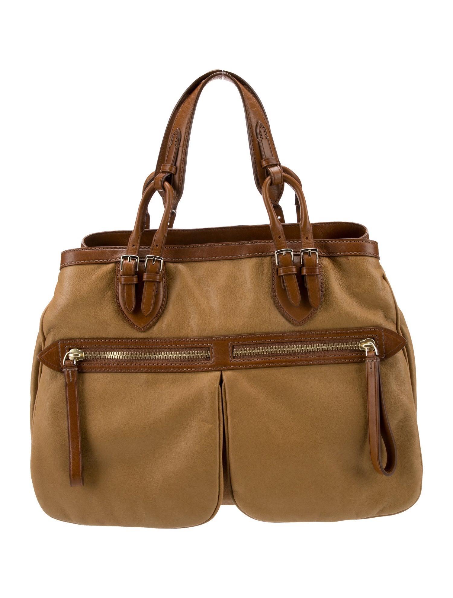 Tumi Leather Top Handle Bag