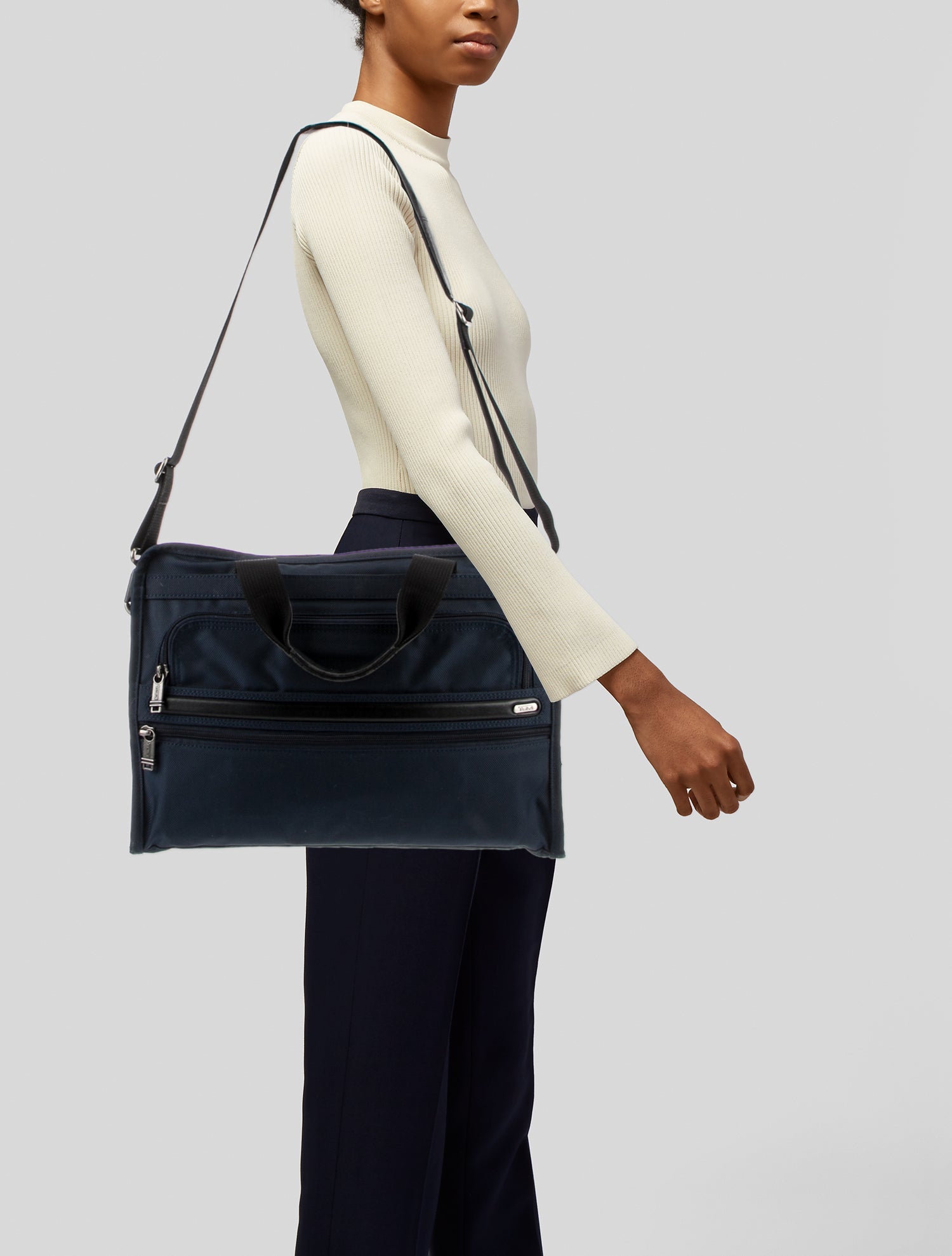 Tumi Canvas Messenger Bag