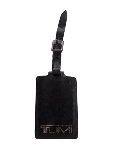 Tumi Travel men's traveling leather tag