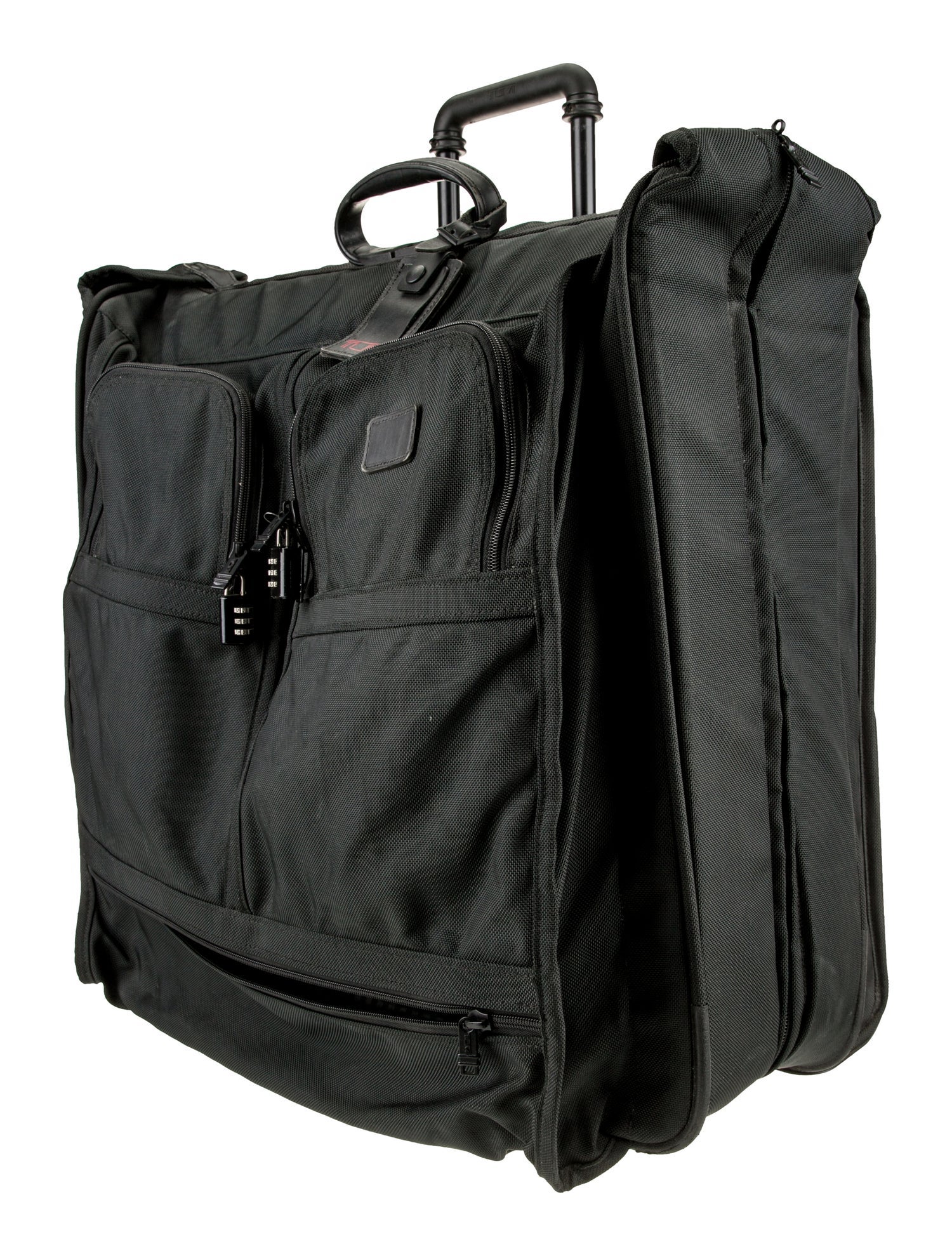 Tumi Leather Trim Canvas Suitcase