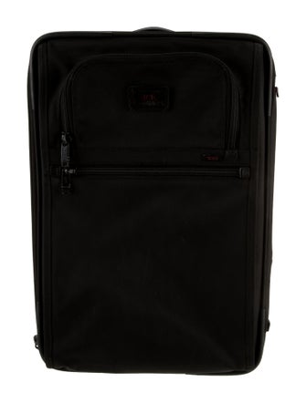 Tumi Leather-Trimmed Canvas Suitcase
