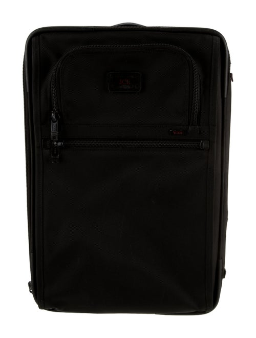 Tumi Leather-Trimmed Canvas Suitcase