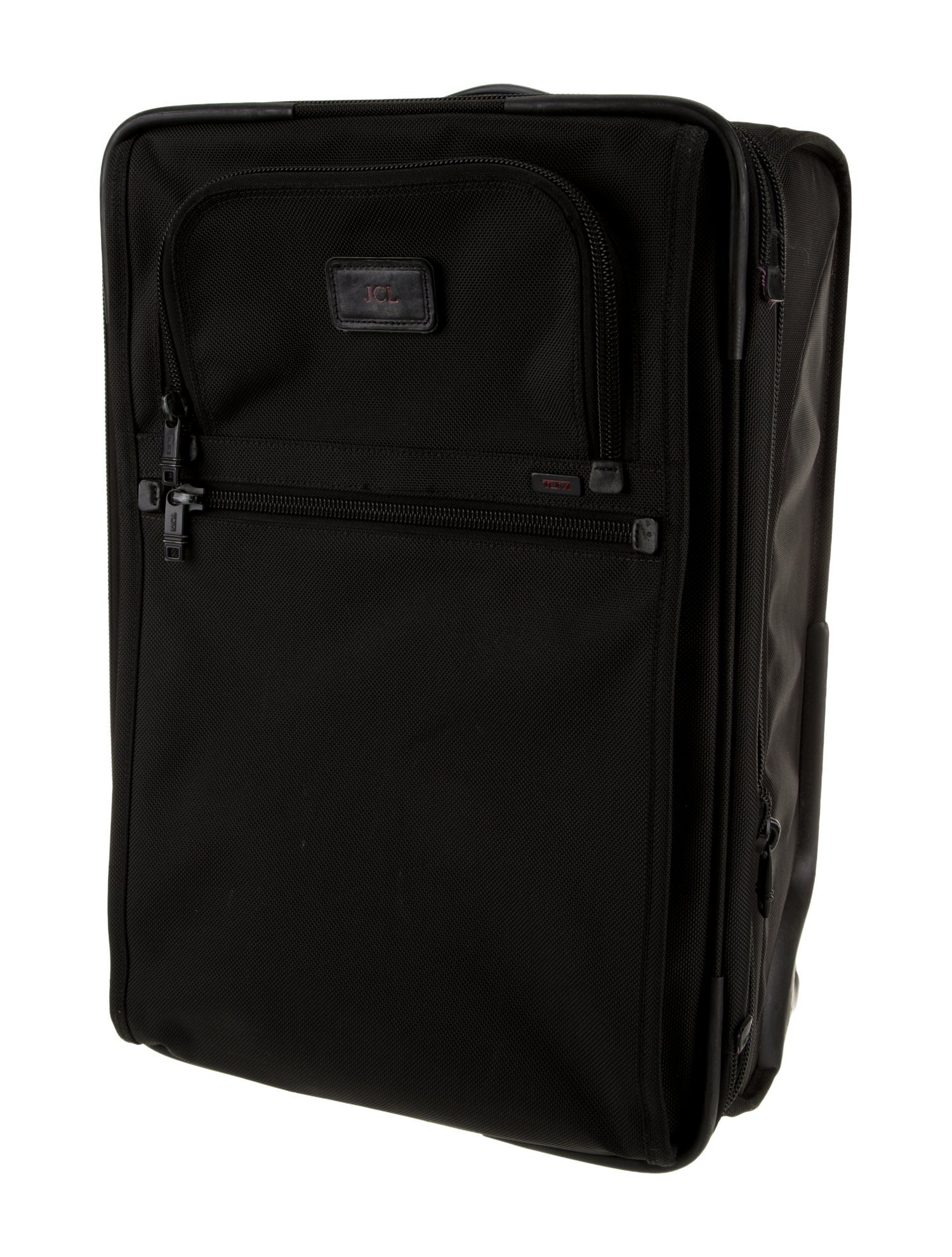 Tumi Leather-Trimmed Canvas Suitcase