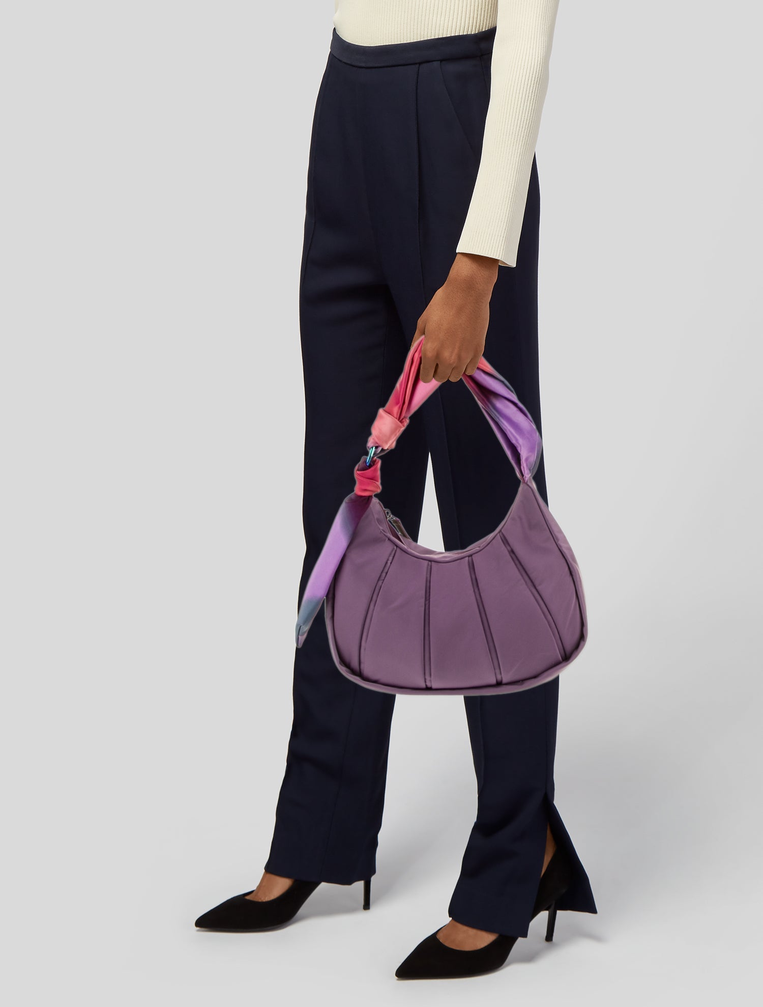 Tumi Satin Shoulder Bag