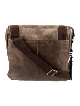Tumi Leather Messenger Bag