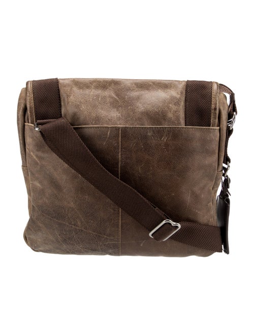 Tumi Leather Messenger Bag