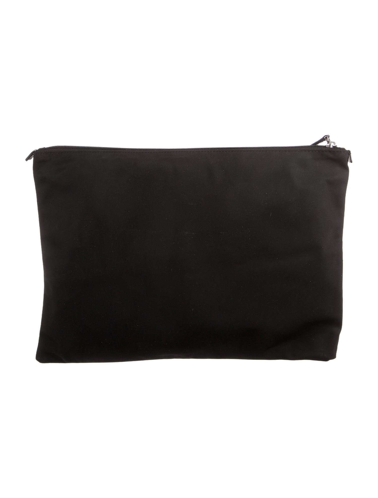 Tumi Black Satin Square Shape Cosmetic Travel Bag