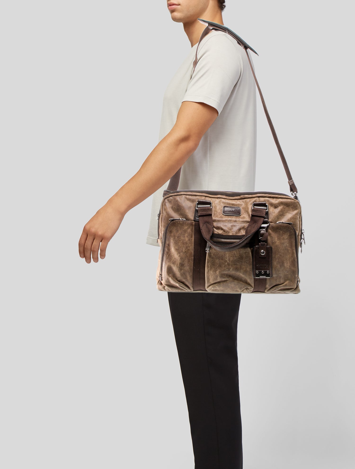 Tumi Canvas Briefcase