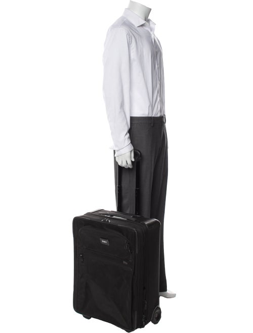 Tumi Leather Trim Canvas Suitcase