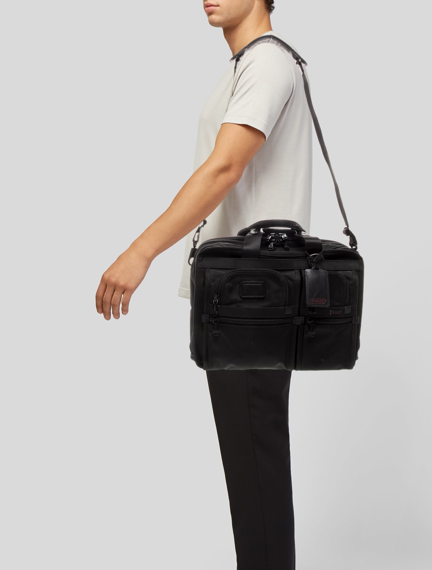 Tumi Canvas Messenger Bag