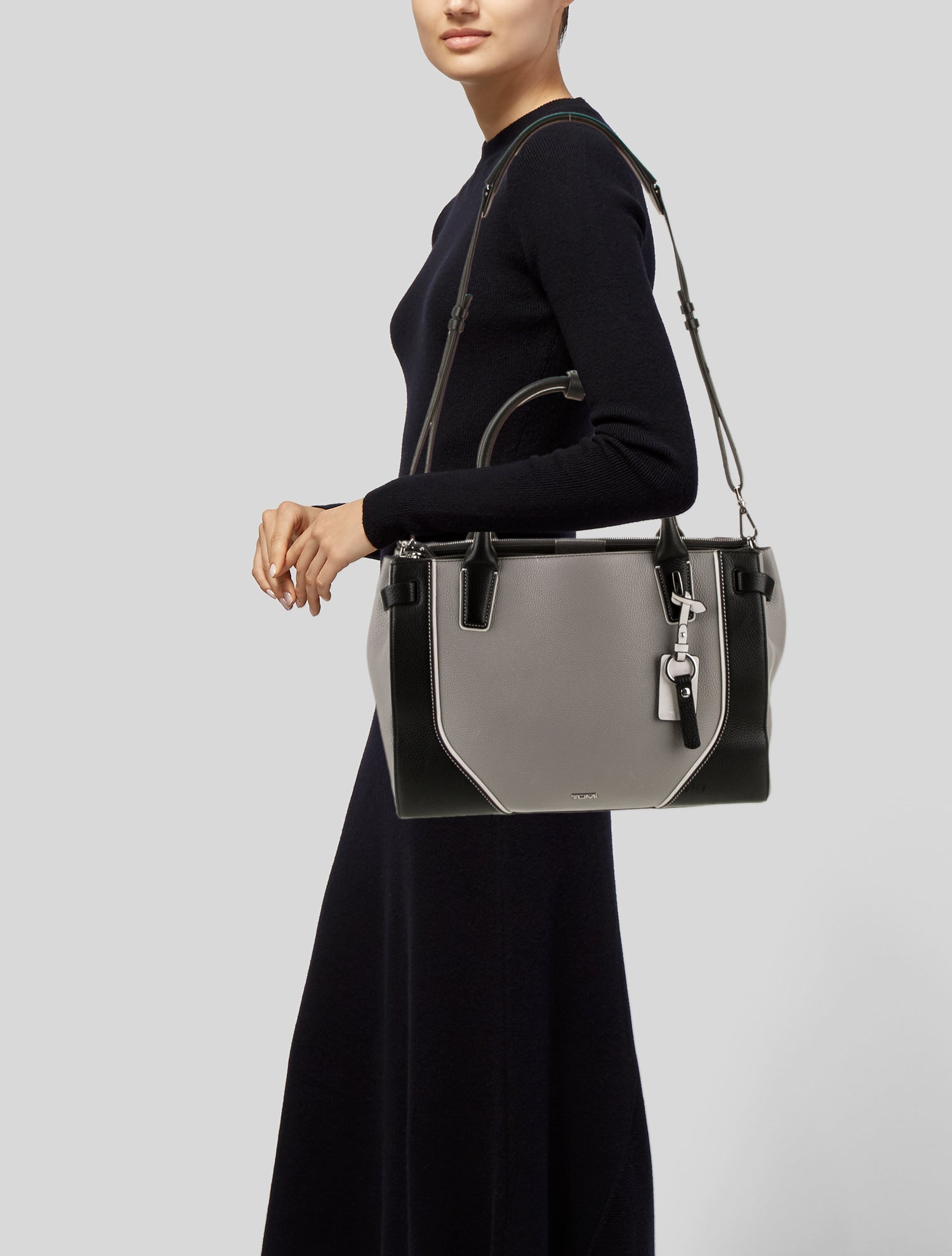 Tumi Leather Top Handle Bag