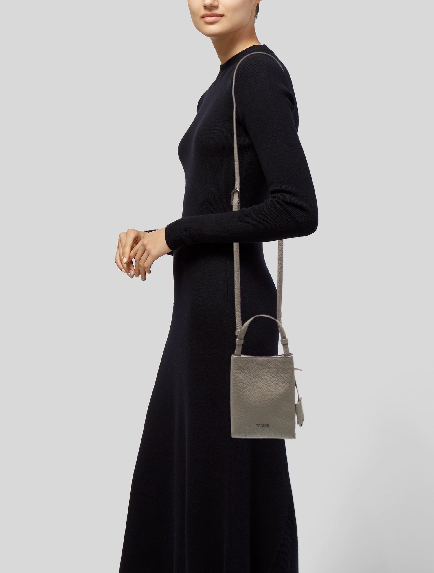 Tumi Leather Bucket Bag