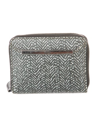 Tumi Embossed Leather Printed Compact Wallet